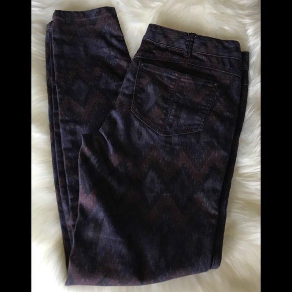 Free People Aztec Tribal Print Skinny Jeans S-30 - Picture 2 of 7